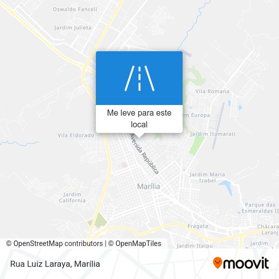 Rua Luiz Laraya mapa