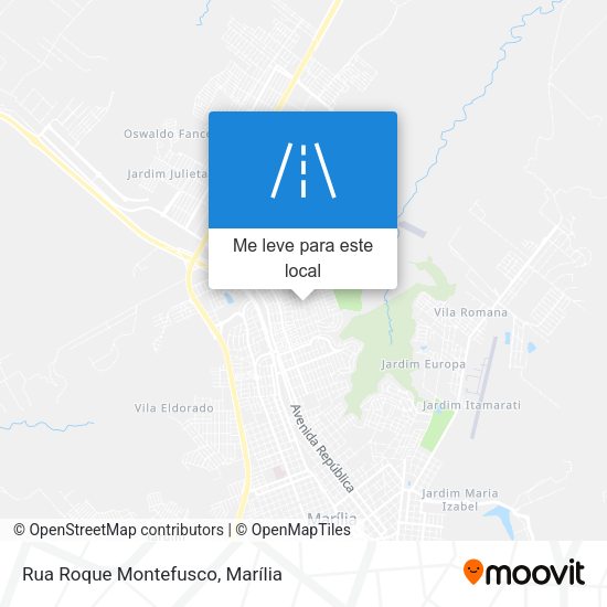Rua Roque Montefusco mapa