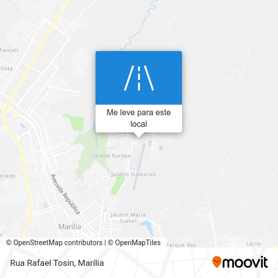 Rua Rafael Tosin mapa