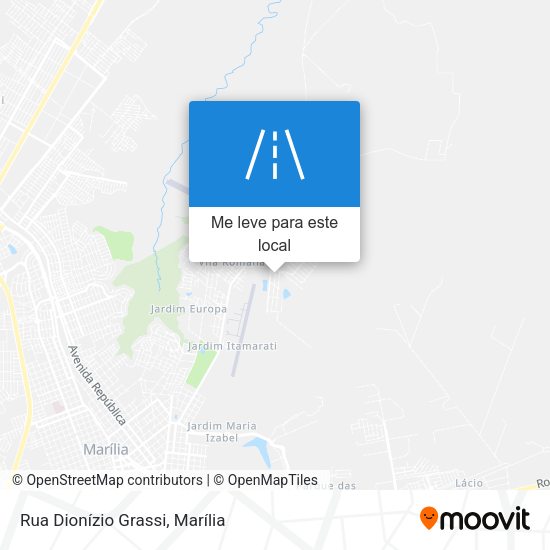 Rua Dionízio Grassi mapa