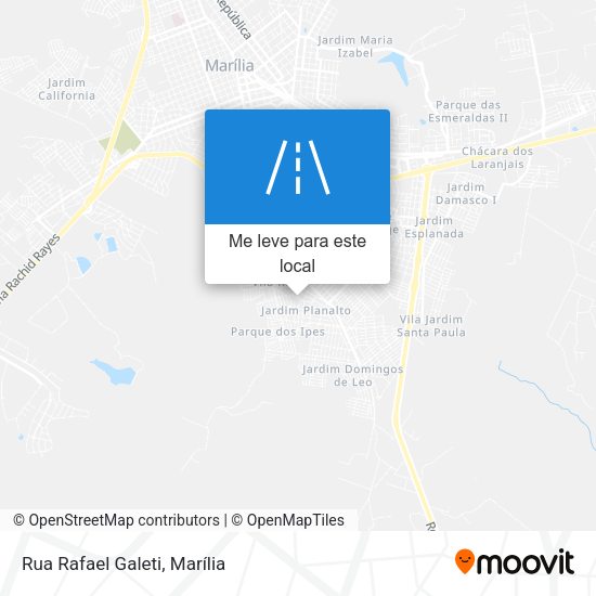 Rua Rafael Galeti mapa
