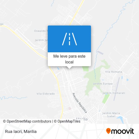Rua Iacri mapa