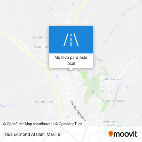 Rua Edmond Atallah mapa