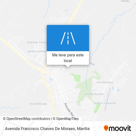 Avenida Francisco Chaves De Moraes mapa