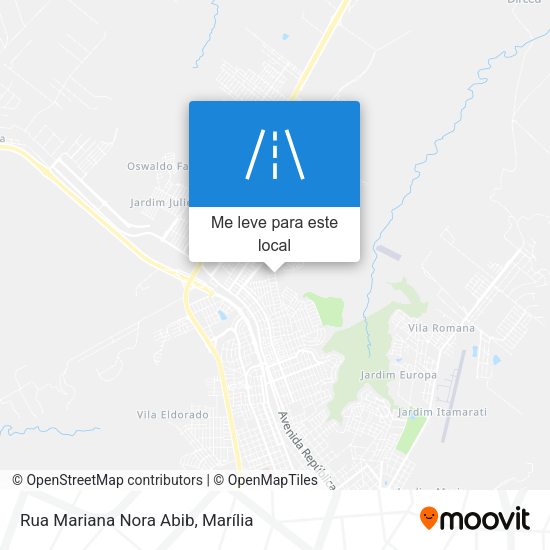 Rua Mariana Nora Abib mapa