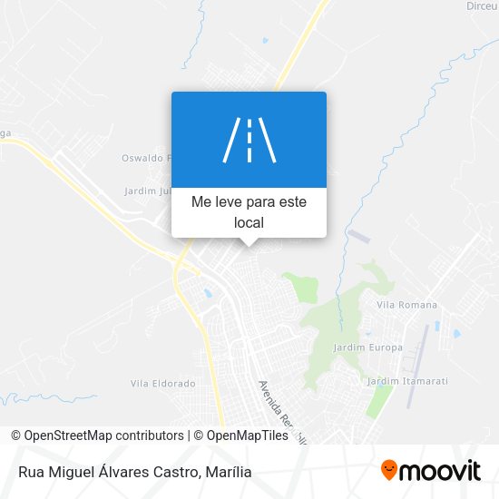 Rua Miguel Álvares Castro mapa