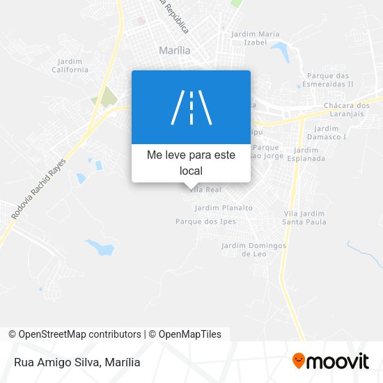 Rua Amigo Silva mapa
