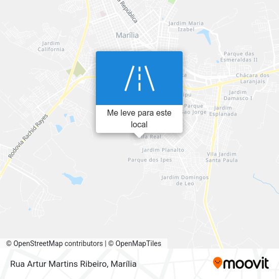 Rua Artur Martins Ribeiro mapa