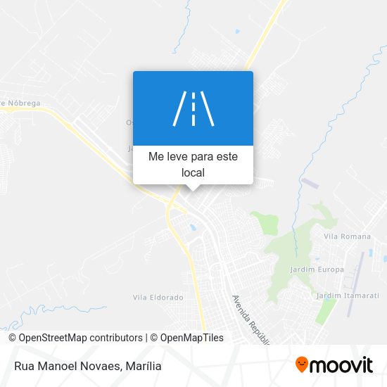 Rua Manoel Novaes mapa