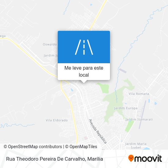 Rua Theodoro Pereira De Carvalho mapa