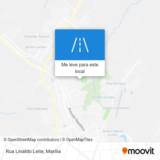 Rua Linaldo Leite mapa