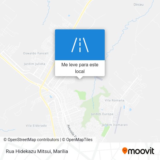 Rua Hidekazu Mitsui mapa