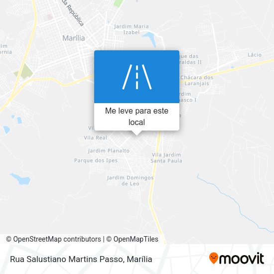 Rua Salustiano Martins Passo mapa