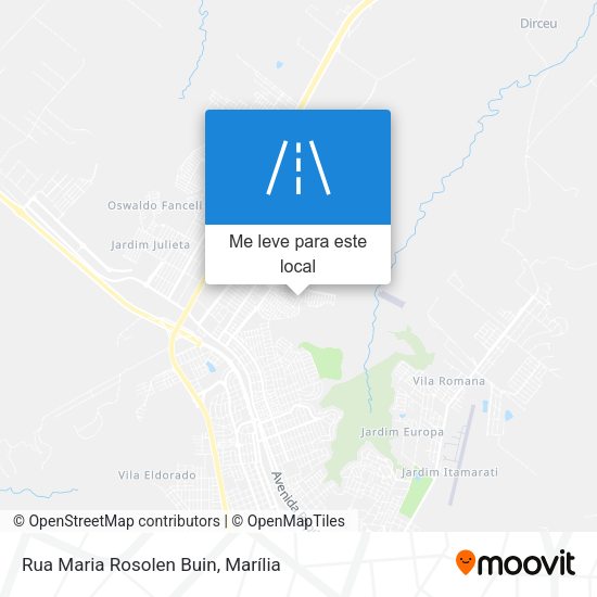 Rua Maria Rosolen Buin mapa