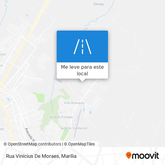 Rua Vinícius De Moraes mapa