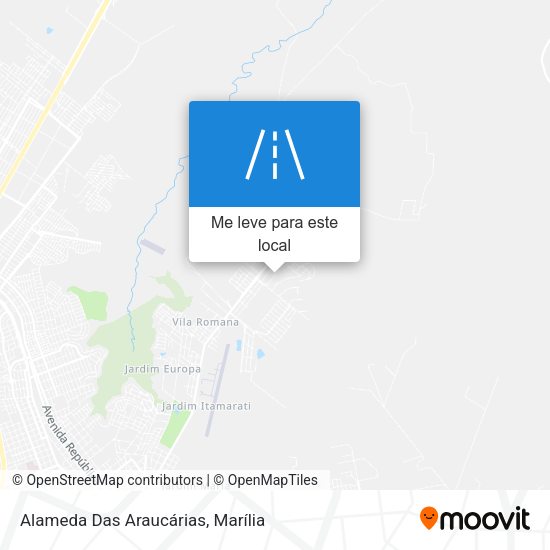 Alameda Das Araucárias mapa