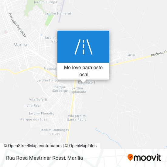 Rua Rosa Mestriner Rossi mapa