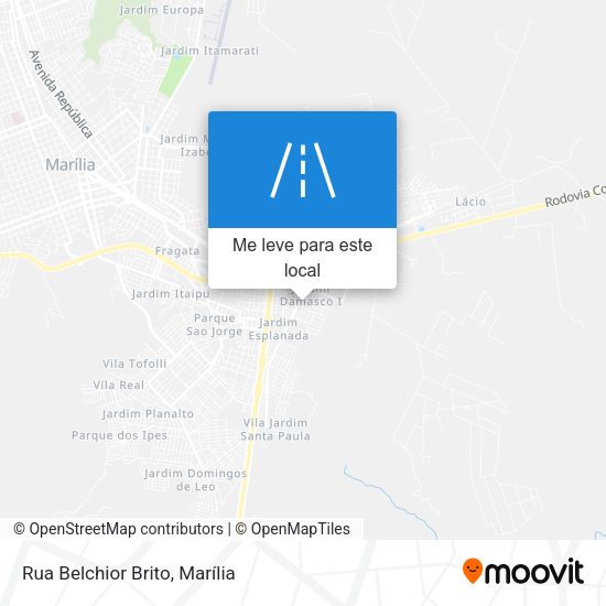Rua Belchior Brito mapa