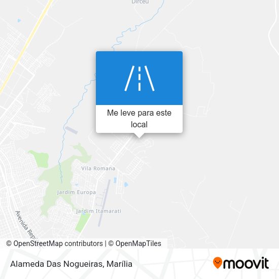 Alameda Das Nogueiras mapa