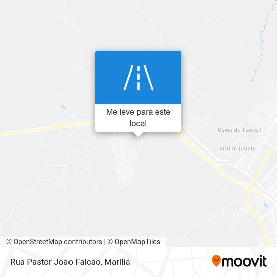 Rua Pastor João Falcão mapa