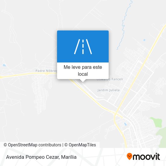 Avenida Pompeo Cezar mapa