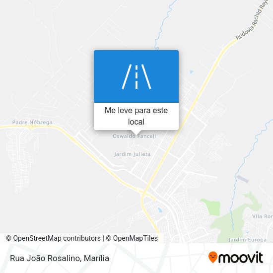 Rua João Rosalino mapa