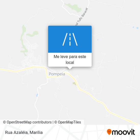 Rua Azaléia mapa