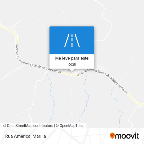 Rua América mapa