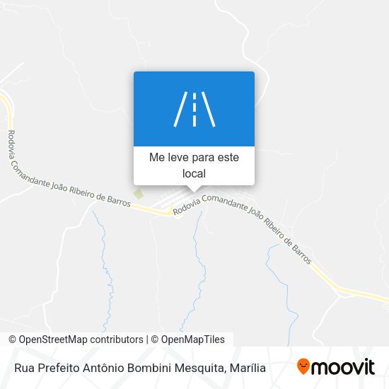 Rua Prefeito Antônio Bombini Mesquita mapa