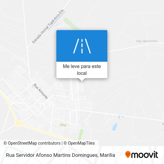 Rua Servidor Afonso Martins Domingues mapa