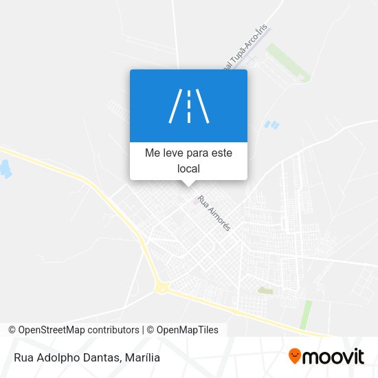 Rua Adolpho Dantas mapa