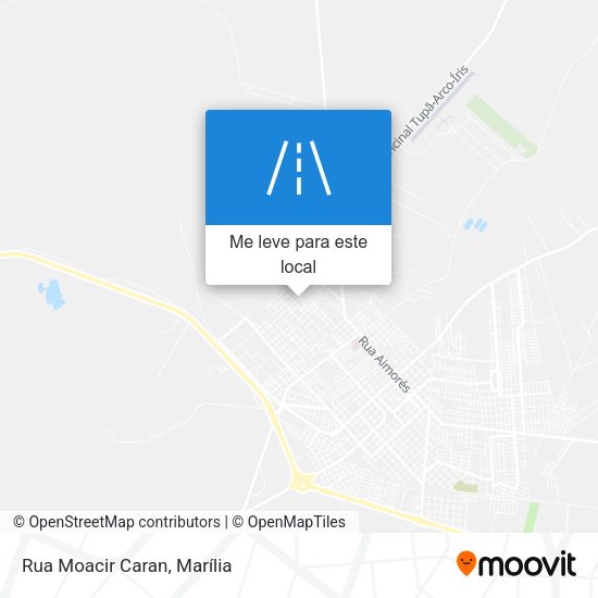 Rua Moacir Caran mapa