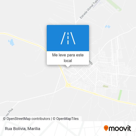 Rua Bolívia mapa