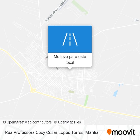Rua Professora Cecy Cesar Lopes Torres mapa