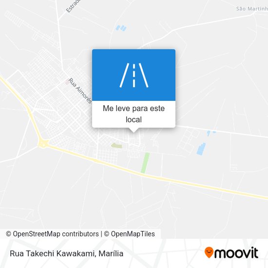 Rua Takechi Kawakami mapa