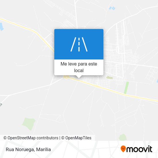 Rua Noruega mapa
