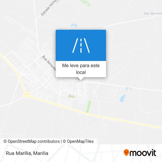 Rua Marília mapa