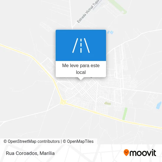 Rua Coroados mapa
