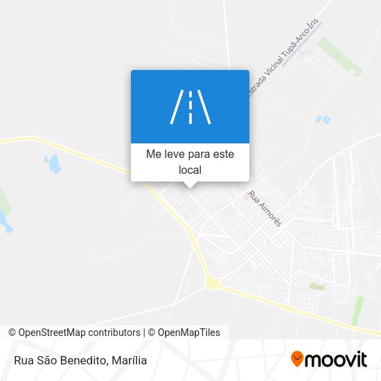 Rua São Benedito mapa