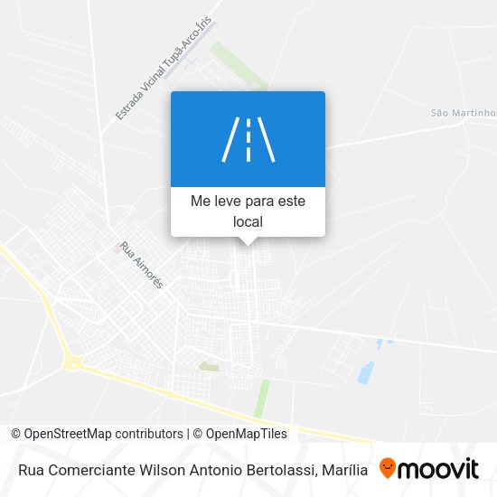 Rua Comerciante Wilson Antonio Bertolassi mapa