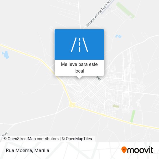 Rua Moema mapa