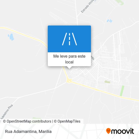Rua Adamantina mapa