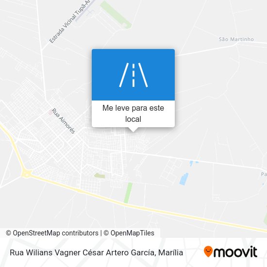 Rua Wilians Vagner César Artero García mapa