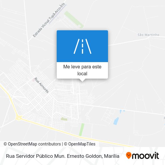Rua Servidor Público Mun. Ernesto Goldon mapa