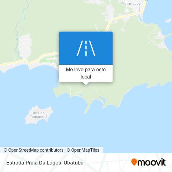 Estrada Praia Da Lagoa mapa