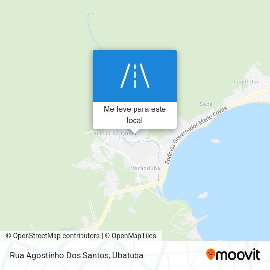 Rua Agostinho Dos Santos mapa
