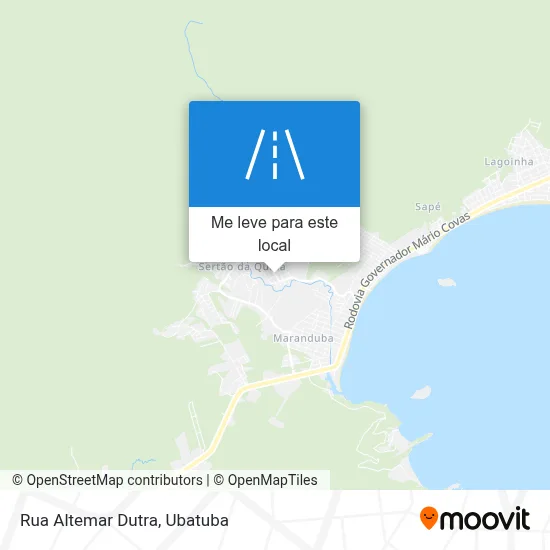 Rua Altemar Dutra mapa