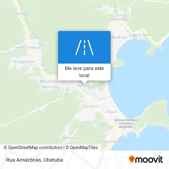 Rua Amazônas mapa