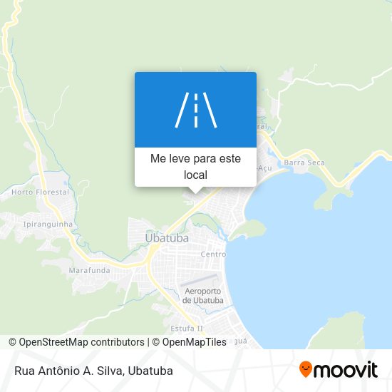 Rua Antônio A. Silva mapa