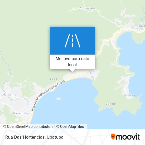 Rua Das Hortências mapa